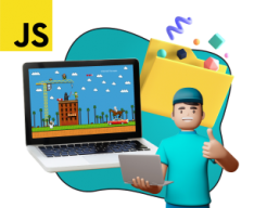 Программирование на JavaScript. Учимся создавать игры! - КИБЕРшкола программирования для детей, компьютерные курсы для школьников, начинающих и подростков - KIBERone г. 