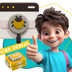 Тестирование & Vibe Debug. Охотники за багами - КИБЕРшкола программирования для детей, компьютерные курсы для школьников, начинающих и подростков - KIBERone г. Соколиная гора