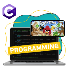 Программирование на C#. Удивительный мир 2D-игр - КИБЕРшкола программирования для детей, компьютерные курсы для школьников, начинающих и подростков - KIBERone г. Соколиная гора