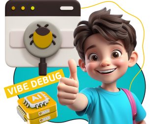 Тестирование & Vibe Debug. Охотники за багами - КИБЕРшкола программирования для детей, компьютерные курсы для школьников, начинающих и подростков - KIBERone г. Соколиная гора