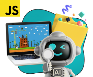 Язык программирования JavaScript + AI. Проектное обучение + геймификация + AI-помощники - КИБЕРшкола программирования для детей, компьютерные курсы для школьников, начинающих и подростков - KIBERone г. Соколиная гора