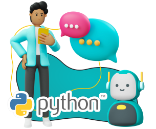 Умный чат-бот на Python - КИБЕРшкола программирования для детей, компьютерные курсы для школьников, начинающих и подростков - KIBERone г. 